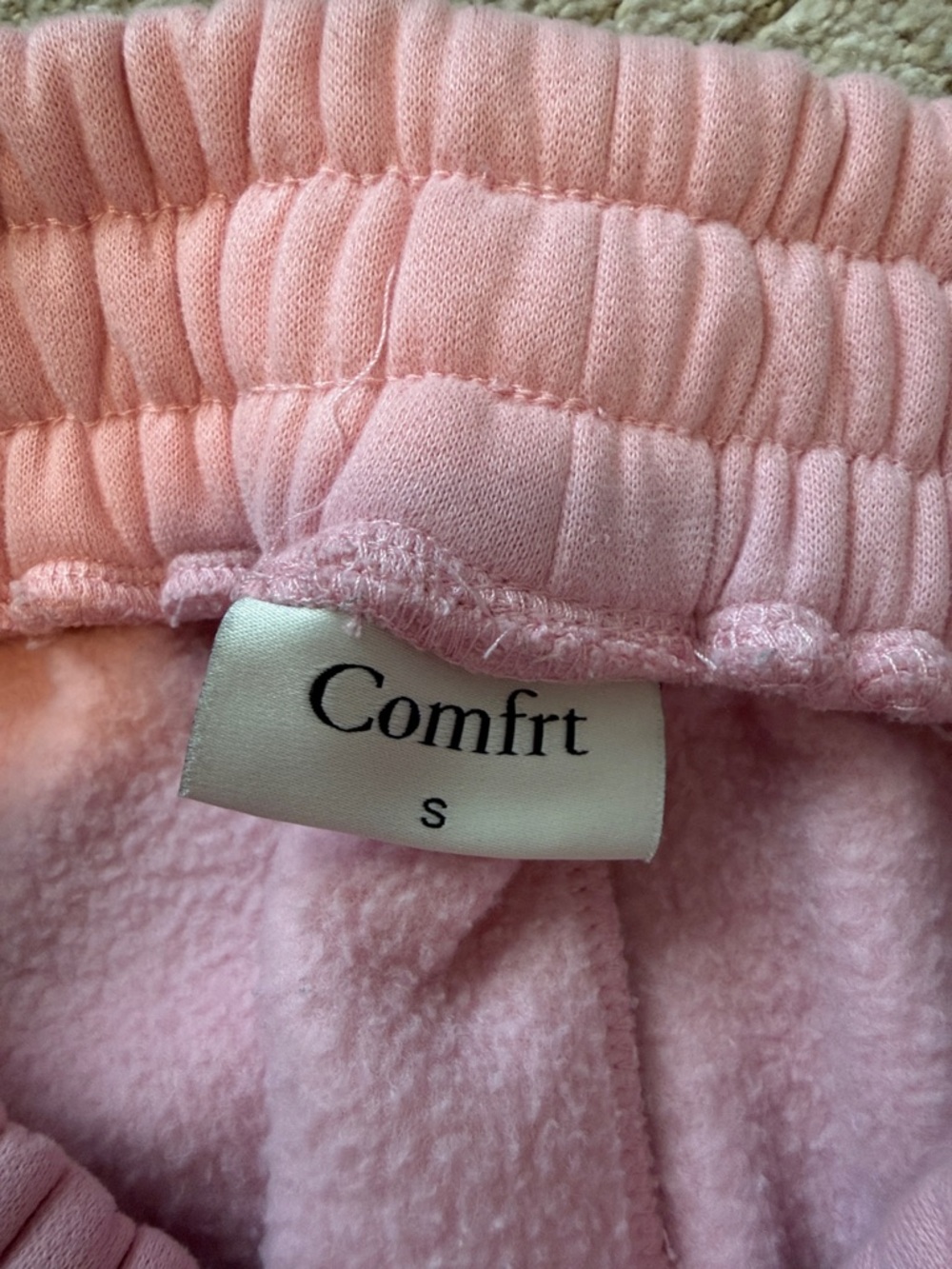 Comfrt Love Straight Leg Sweatpants Petal Pink Sz S - Picture 4 of 6